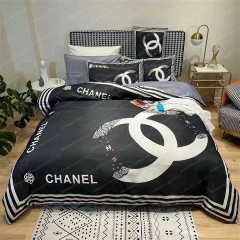 chanel queen bed set|Chanel Bedding Set .